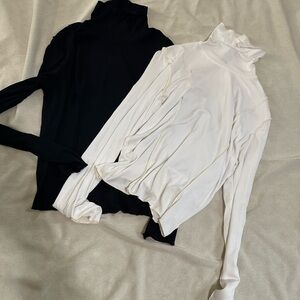 Wild Fable Black Ribbed Turtleneck